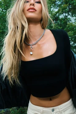 Outlet Addison Square Neck Top Tops|Long Sleeve Tops