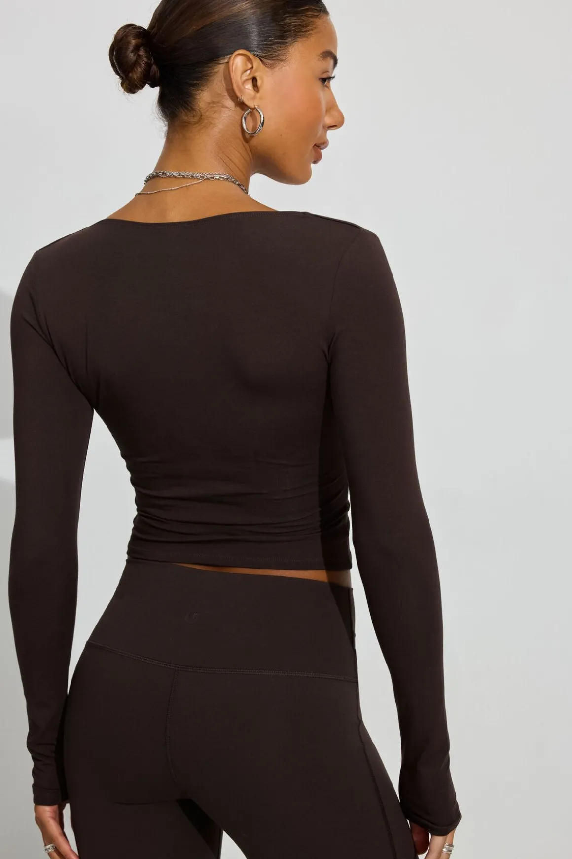 Best Sale Addison Square Neck Top Long Sleeve Tops