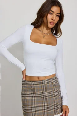 Clearance Addison Square Neck Top Tops|Long Sleeve Tops