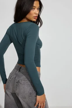 Cheap Addison Square Neck Top Tops|Long Sleeve Tops