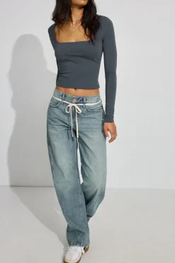 Online Addison Square Neck Top Tops|Long Sleeve Tops