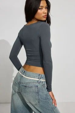 Online Addison Square Neck Top Tops|Long Sleeve Tops