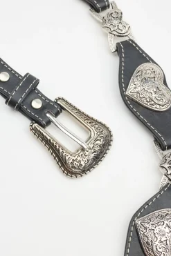 Shop Allover Heart Western Belt Belts