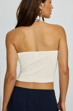 Clearance Bare Halter Polo Top Tank Tops|Sweaters & Cardigans