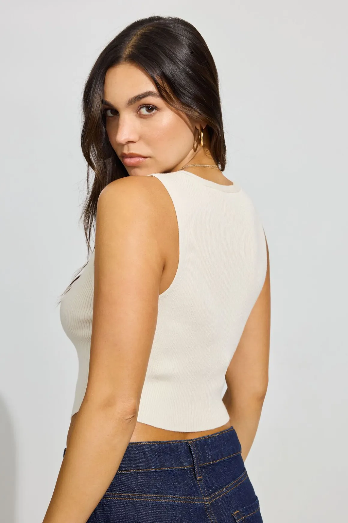 Cheap Bare V Neck Vest Tank Tops|Sweaters & Cardigans