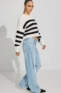 New Boxy Stripe Sweater Hoodies & Sweatshirts|Sweaters & Cardigans