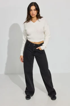 Online Cozy V Neck Sweater Tops|Sweaters & Cardigans