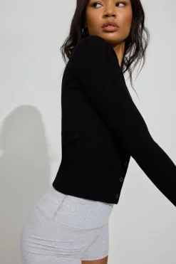 New Crewneck Snap Cardigan Activewear|Sweaters & Cardigans