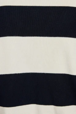 Cheap Cropped Boxy Polo Top Sweaters & Cardigans|Long Sleeve Tops