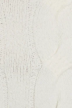 Clearance Cropped Cable Crewneck Sweater Matching Sets|Lounge & Sleep
