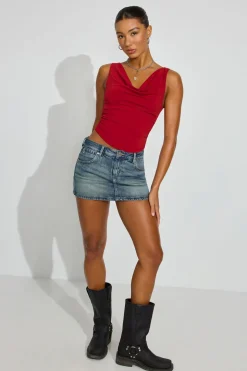 Sale Denim Micro Skort Shorts & Skirts|Jean Skirts