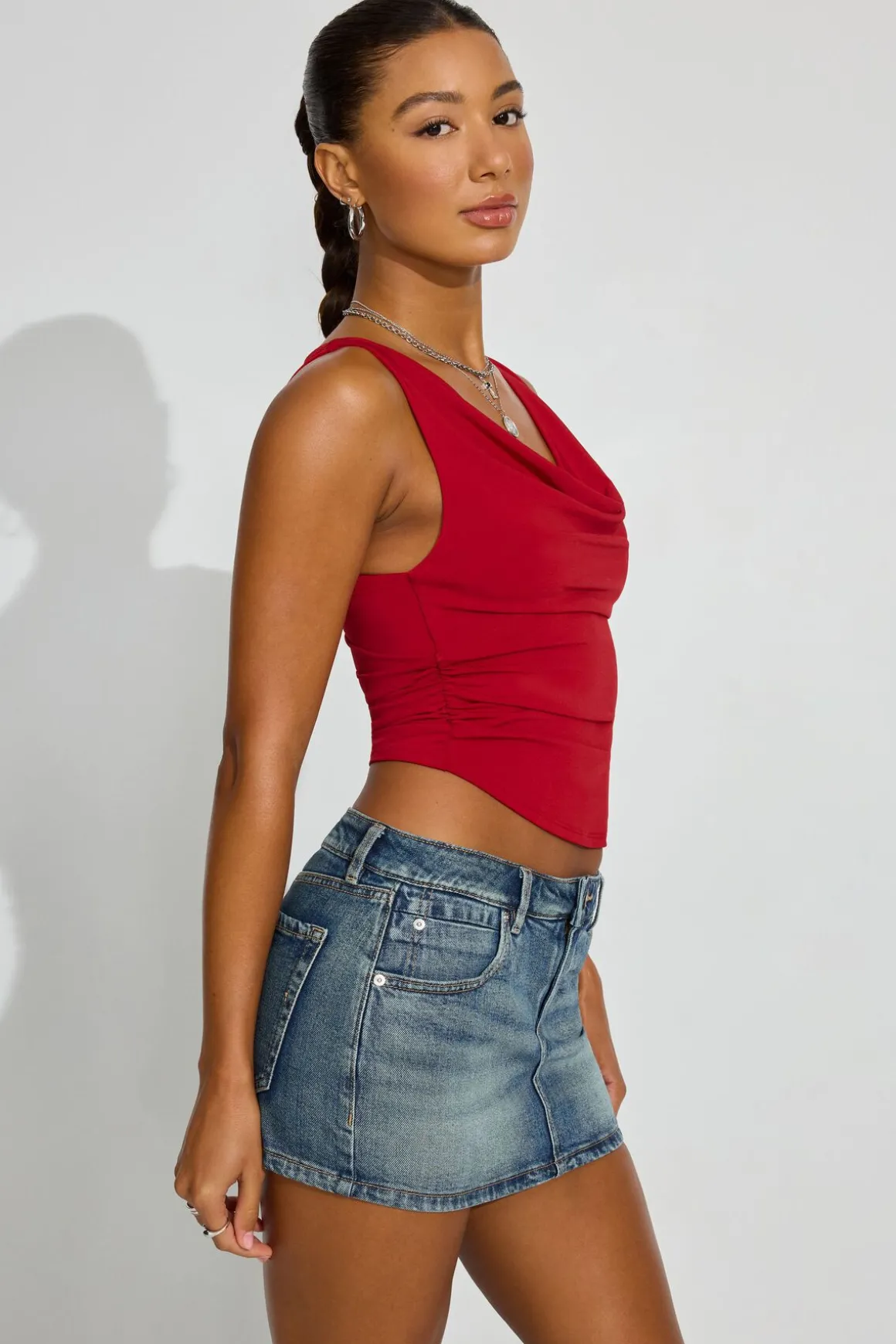 Sale Denim Micro Skort Shorts & Skirts|Jean Skirts