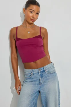 Shop Double Layer Bustier Top Tank Tops