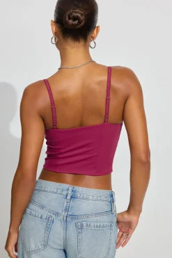 Shop Double Layer Bustier Top Tank Tops