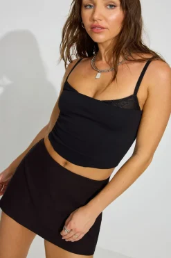 Online Double Layer Bustier Top Tank Tops