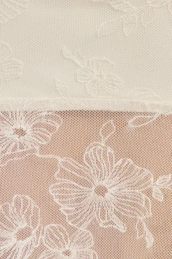 Sale Embroidered Mesh Flyaway Cami Top Tank Tops