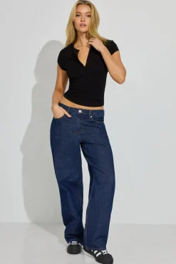 Best Estelle Henley T Shirt Tops|Short Sleeve Tops