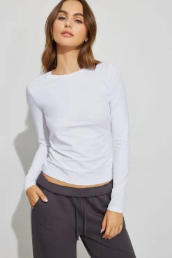 Flash Sale Estelle Longline Long Sleeve Top Tops|Long Sleeve Tops