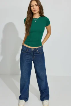 Clearance Estelle Longline Tee Tops|Short Sleeve Tops