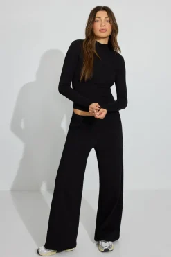 Sale Estelle Mock Neck T Shirt Matching Sets|Tops