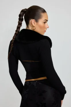 Best Sale Faux Fur Shrug Sweaters & Cardigans|Long Sleeve Tops