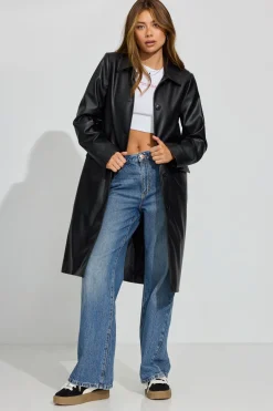 Best Sale Faux Leather Car Coat Faux Leather Jackets|Lightweight Jackets