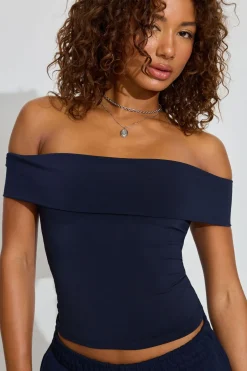 Cheap Fiona Off Shoulder Top Short Sleeve Tops