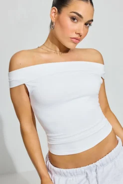 Best Sale Fiona Off Shoulder Top Short Sleeve Tops