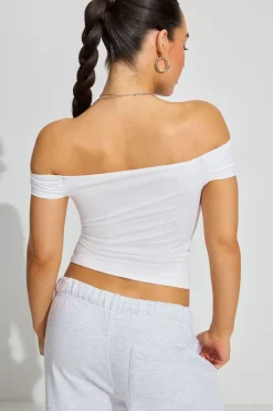 Best Sale Fiona Off Shoulder Top Short Sleeve Tops