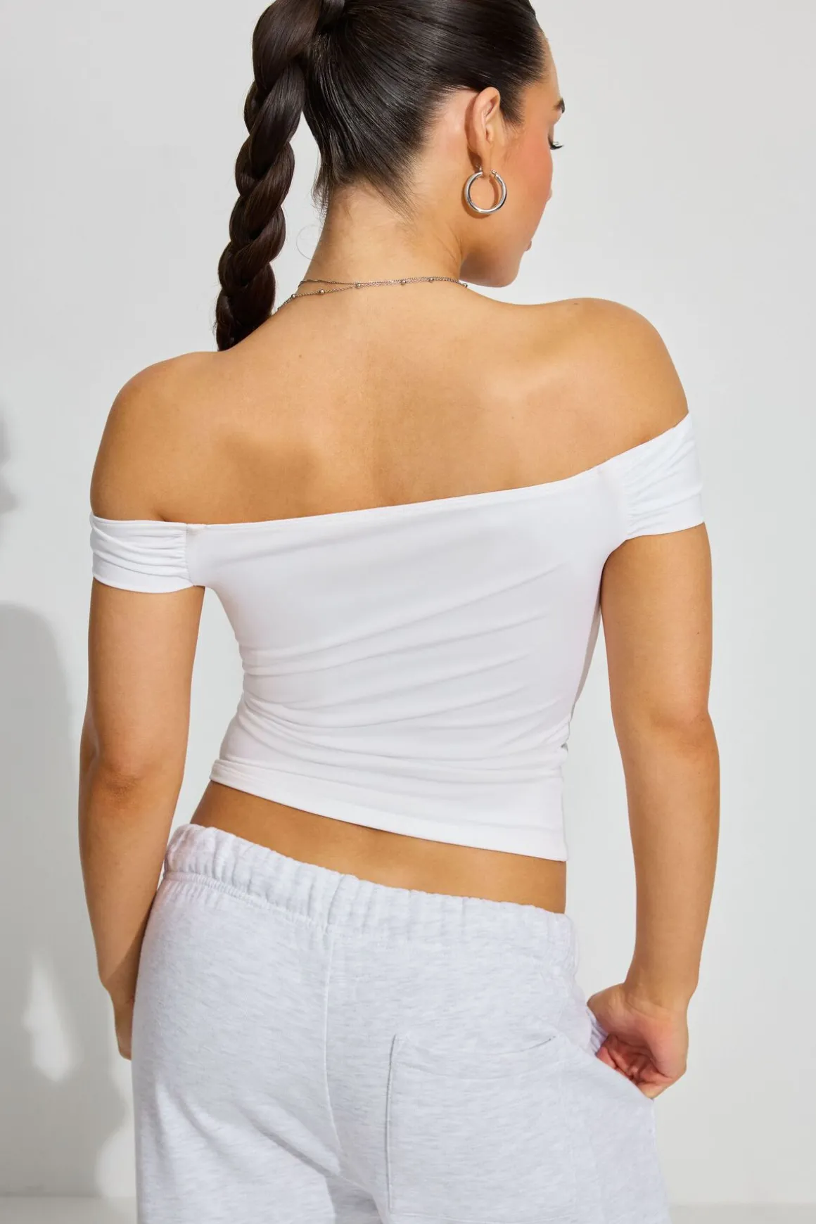 Best Sale Fiona Off Shoulder Top Short Sleeve Tops