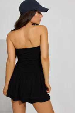 Hot Flirty Hem Tube Romper Dress Dresses