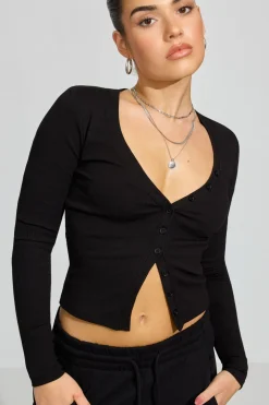 Outlet Henley Cardigan Sweaters & Cardigans|Long Sleeve Tops