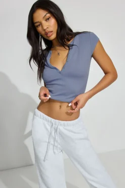 Shop Henley Short Sleeve Top Matching Sets|Tops