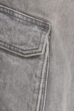 Store High Rise Wide Cargo Jeans Jeans