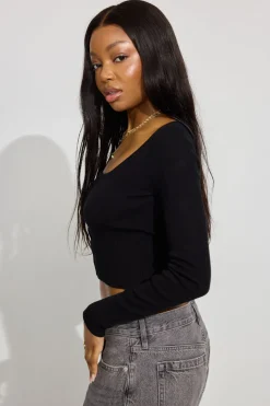 Store Hook & Eye Sweater Sweaters & Cardigans|Long Sleeve Tops