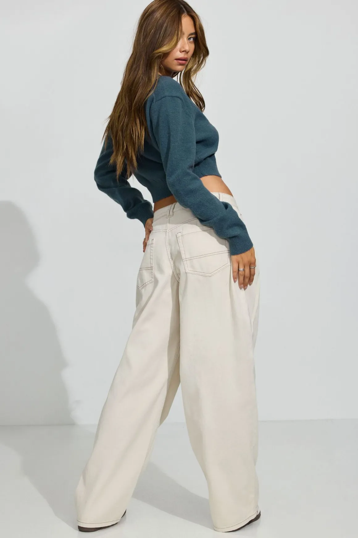 Shop Kenzie Low Rise Baggy Pants Bottoms|Pants