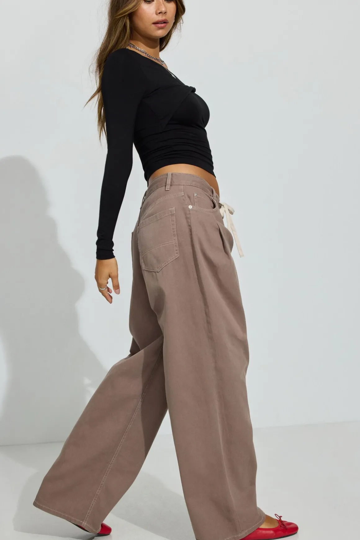 Clearance Kenzie Low Rise Baggy Pants Bottoms|Pants