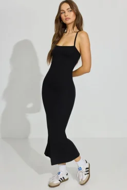 Fashion Lace Up Maxi Dress Dresses