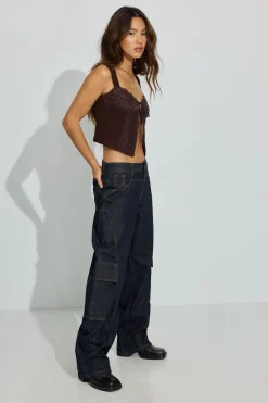 Cheap Low Rise Baggy Cargo Jeans Cargos|Jeans