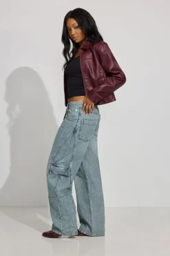 Online Low Rise Baggy Cargo Jeans Jeans
