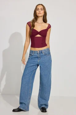 Online Low Rise Baggy Jeans Jeans