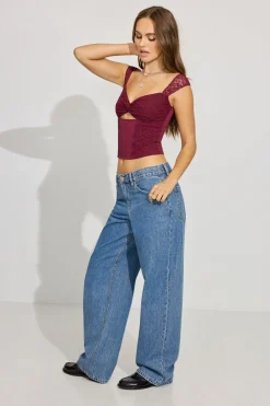 Online Low Rise Baggy Jeans Jeans