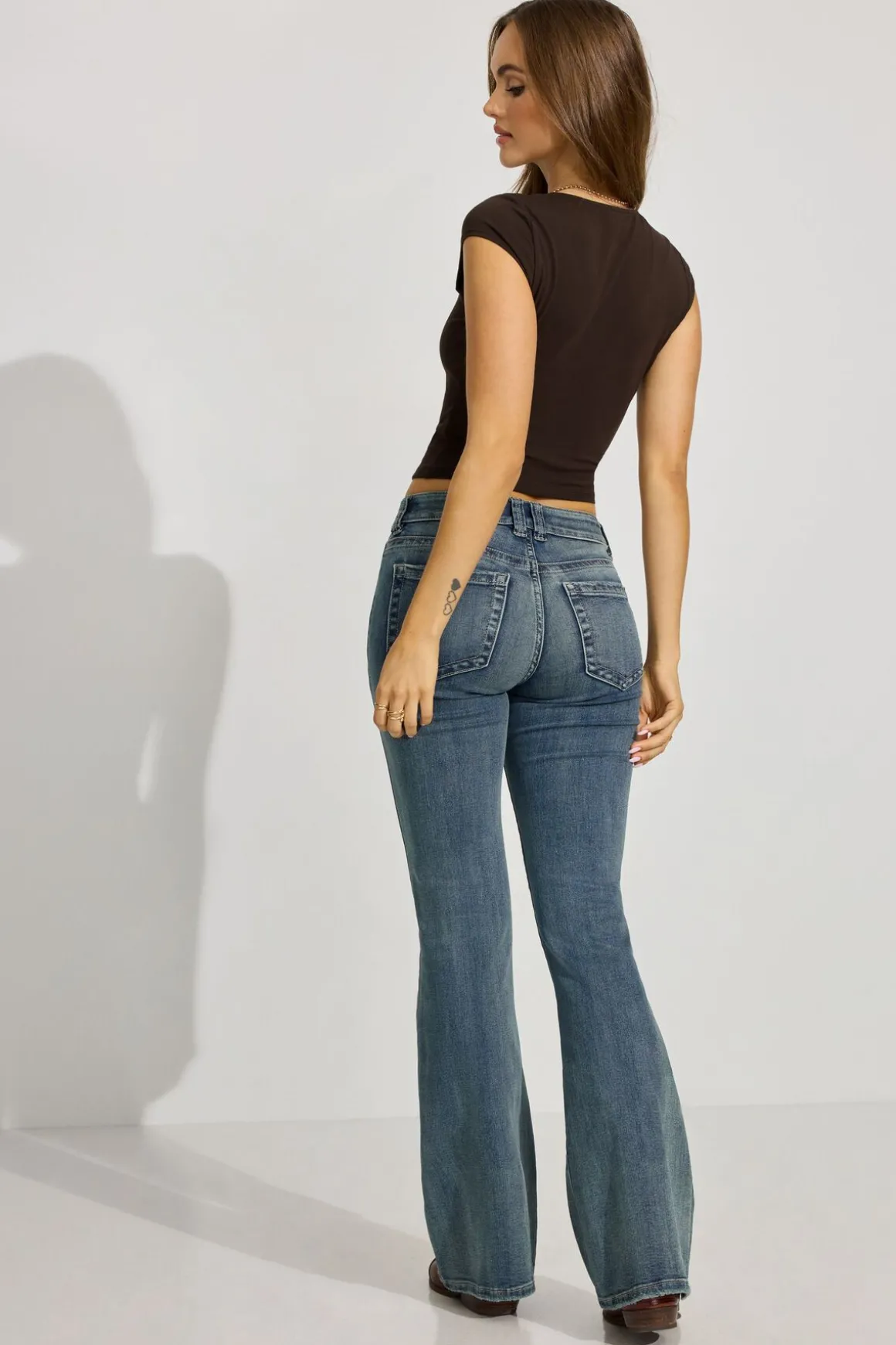 Flash Sale Low Rise Flare Jean Jeans