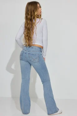 Shop Low Rise Flare Jeans Jeans