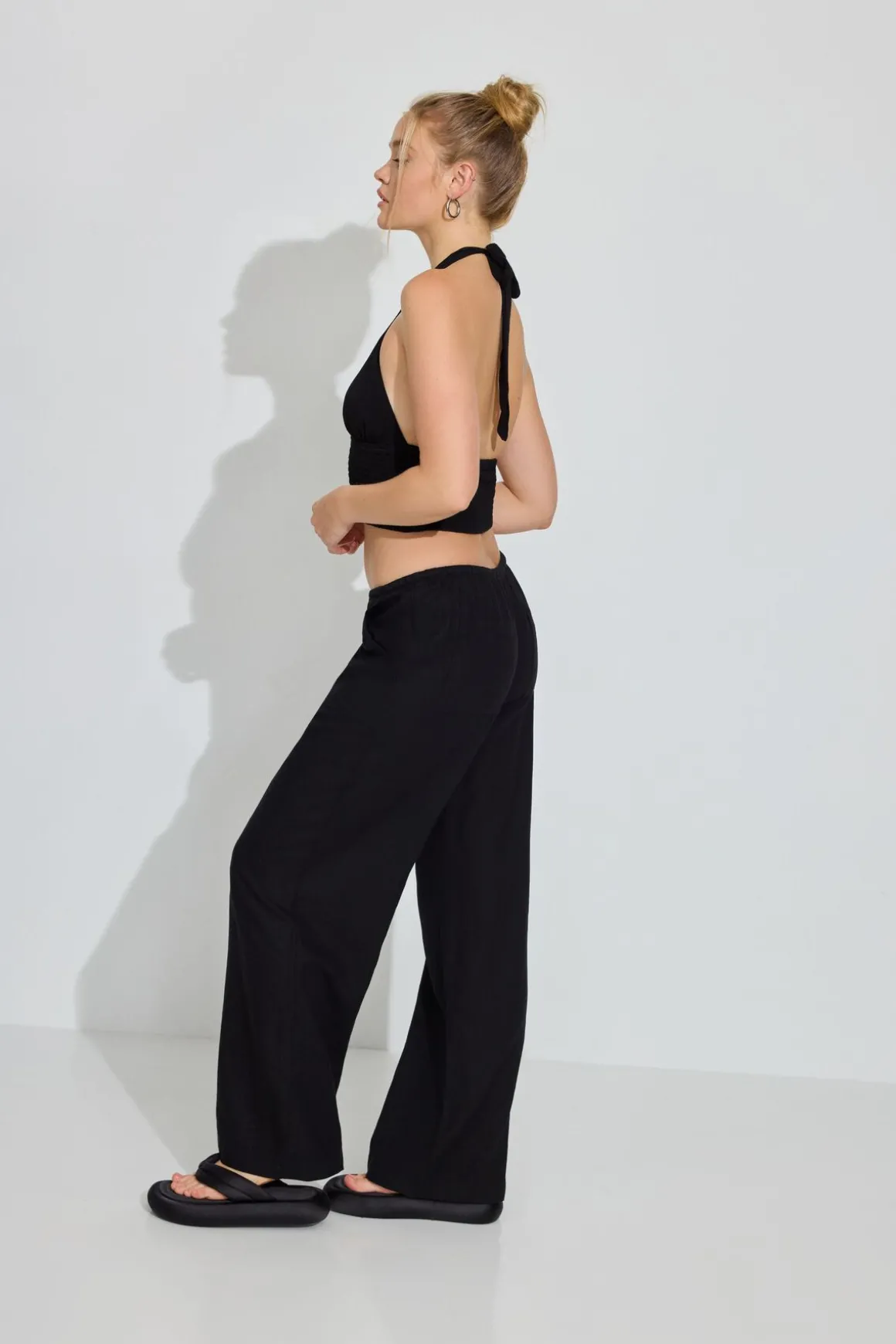 Hot Millie Linen Pull-On Pants Matching Sets|Pants