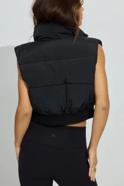 Flash Sale Mini Puff Vest Cropped Jackets|Vests