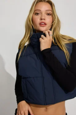 Outlet Mini Puff Vest 2.0 Cropped Jackets|Vests