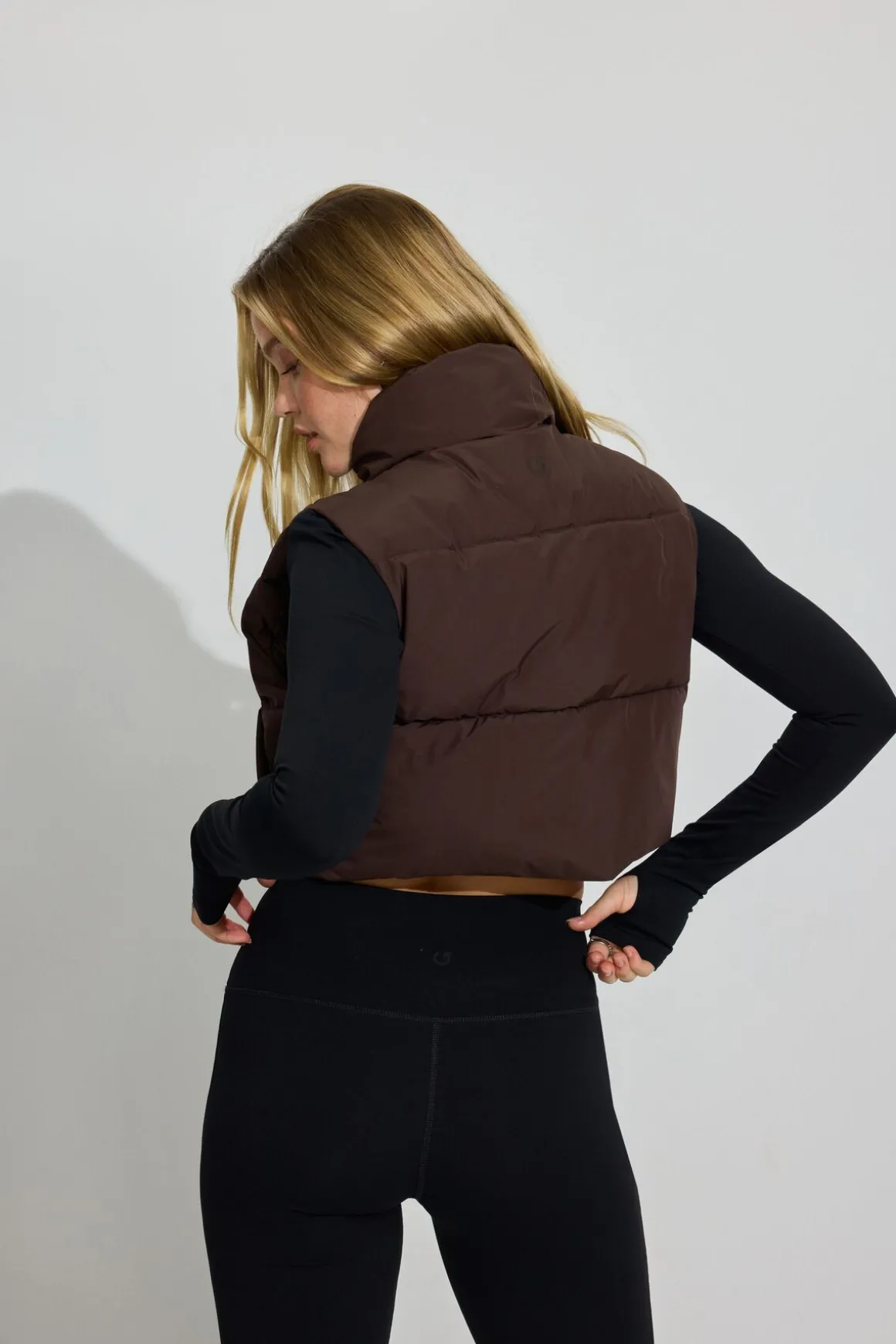 Shop Mini Puff Vest 2.0 Cropped Jackets|Vests