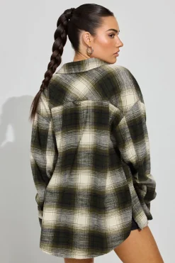 Outlet Noah Plaid Button-Up Shirt Long Sleeve Tops