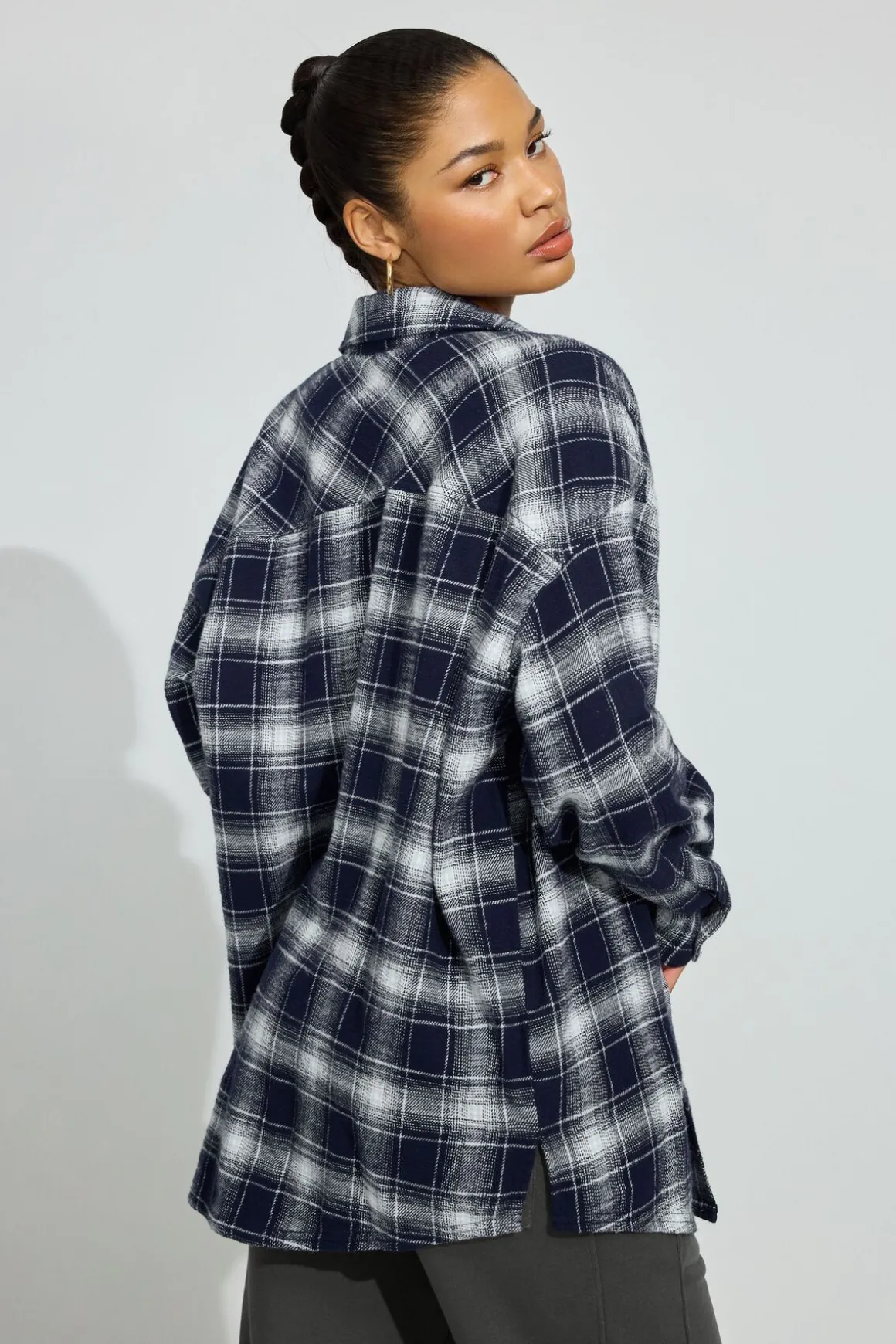 Shop Noah Plaid Button-Up Shirt Long Sleeve Tops